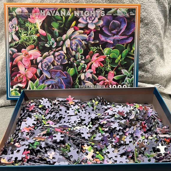Havana Nights Succulent Garden Jigsaw Puzzle 1000 Pieces - Picture 3 of 3